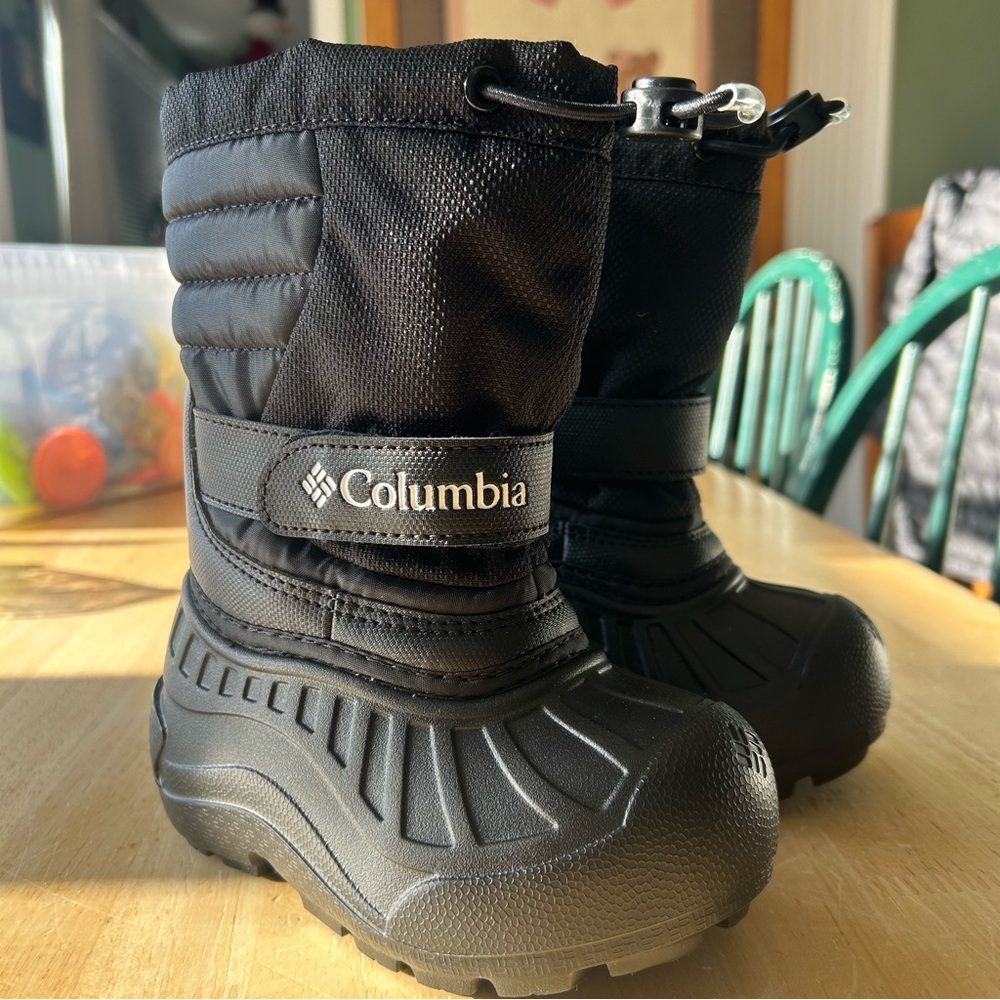 Columbia Kids Black Snow Boots